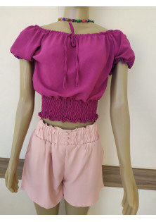 Blusa Lastex Cintura