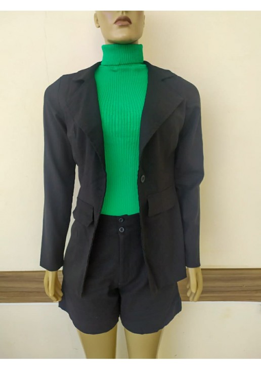 Conjunto Blazer e Bermuda Linho